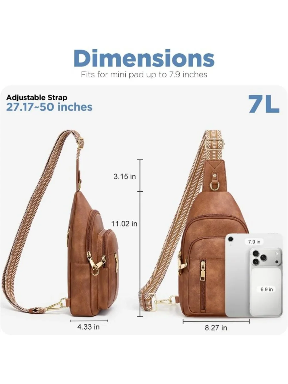 Anti-Theft RFID Crossbody Bag for Women | Travel Purse with 4 Slots & 6 Pockets